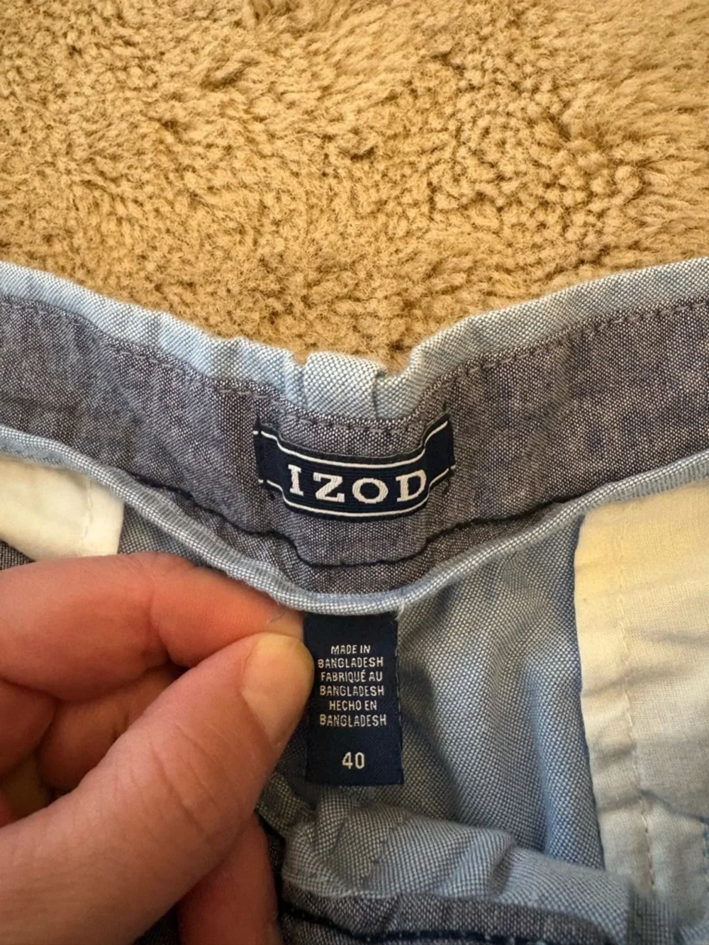 Izod chambray shorts, Men’s 40